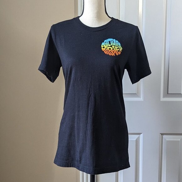 Saltwater Hippie Small black colorful logo t-shirt - Picture 1 of 7
